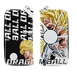 [witusu] ドラゴンボール 孫悟空 超サイヤ人 財布 長財布 大容量 PUレザー 小銭入れ ファスナー付き 多機能 日常使い さいふ 男女兼用 子供用 カード収納 誕生日 プレゼント