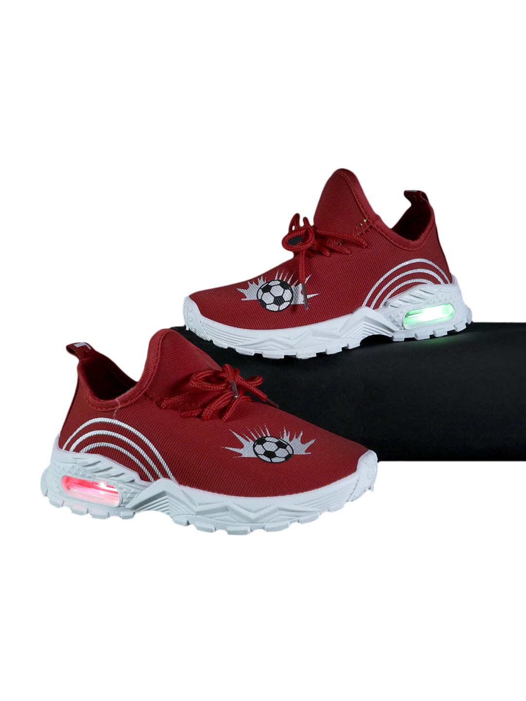PASSION PETALS Football Printed LED Shoes for Kids Baby Boys and Girls Stylish Led Shoes for Your Kids for Comfortable Wear (Red,4.5 Years-5 Years) (B0C8DKBSWQ) Amazon Price History, Amazon Price Tracker