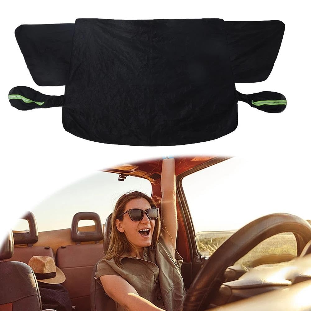Générique Couverture Magnétique Pare-Brise Voiture Anti-Gel Et Neige, De Avant en Tissu Oxford, Pare-Soleil Automobile Anti Gel Pare Protection Voiture