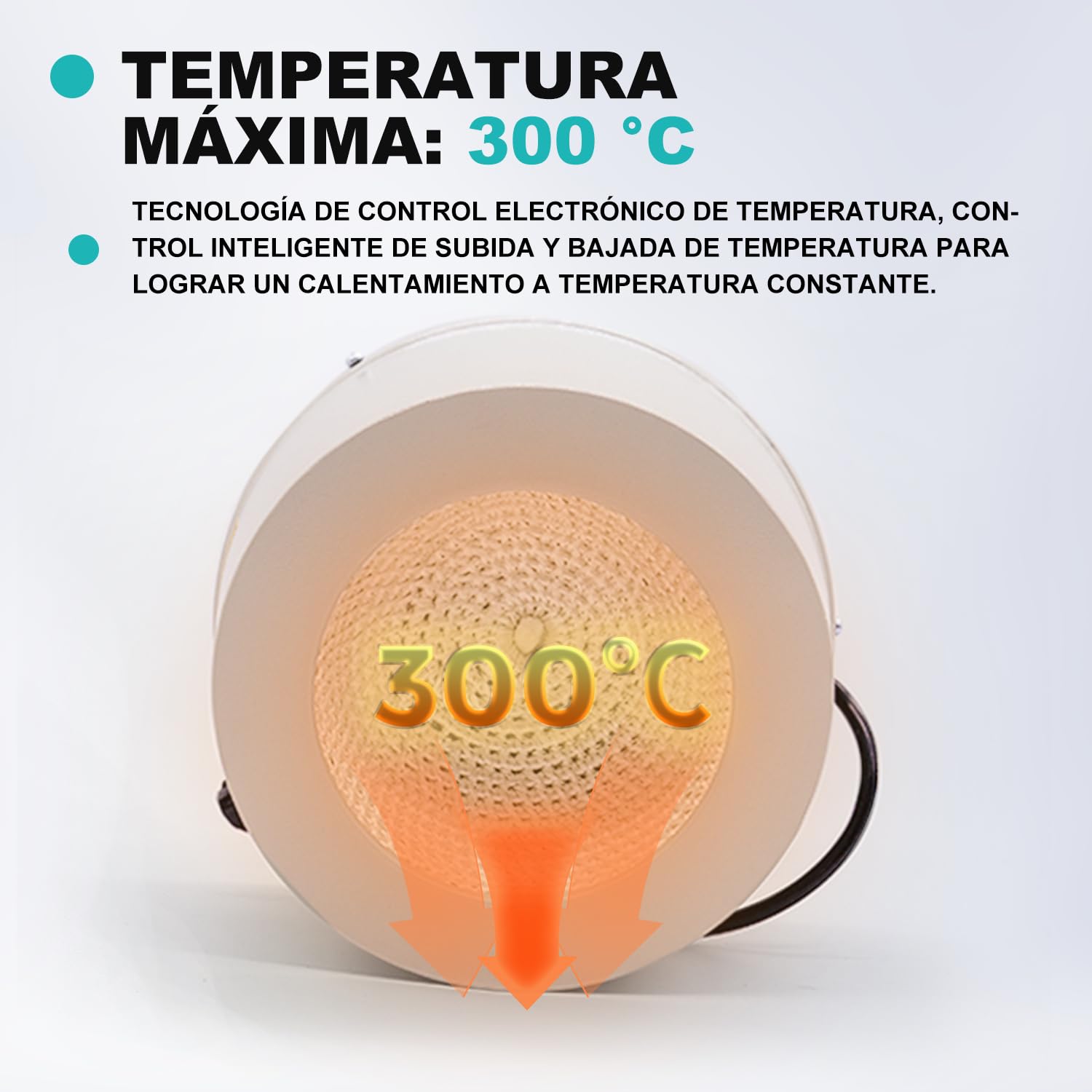 JOANLAB Manto Calefactor Magnético 1000ml, Agitador Magnético Termostático para Laboratorio 350W, con Pantalla Digital, Sonda de Temperatura y Temporizador