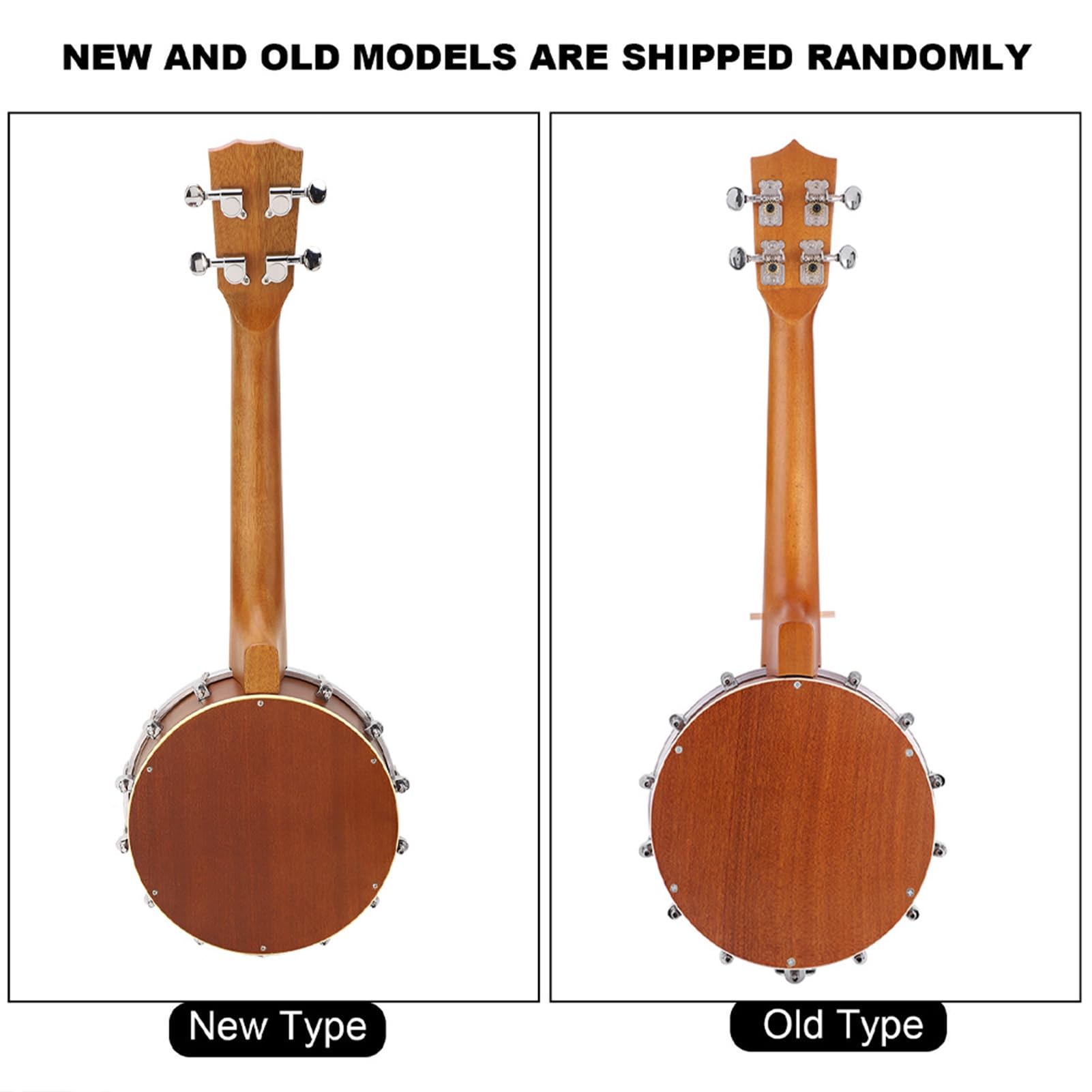 24 Banjo Ukulele, 4 String Maple Rosewood Banjo mit BJ10 Streicher Capo Reinigung Polnischer Stoff Geschenke für Musical Liebhaber Familienfreunde