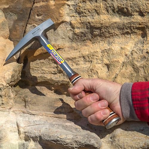 ESTWING Rock Pick - 13 oz USA Made Geology Hammer with Smooth Face & Genuine Leather Grip - E13P by Estwing - Image 4