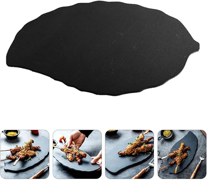 Plato Hoja de Piedra para Sushi Postre 28x14cm miniatura 9