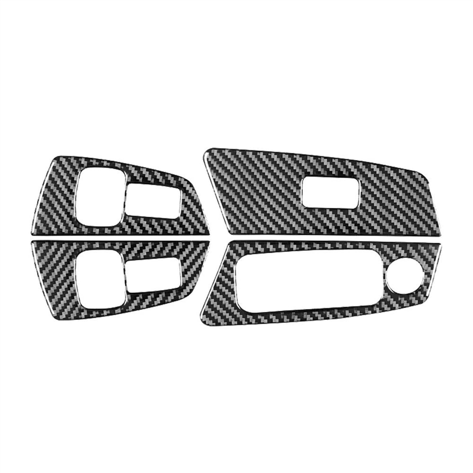 Carbon Fiber Car Window Glass Lifting Button Decorative Sticker for 5 Series G30 G38 528li 530li 540li 2018-2023 HGMGFYCX(LHD 2)