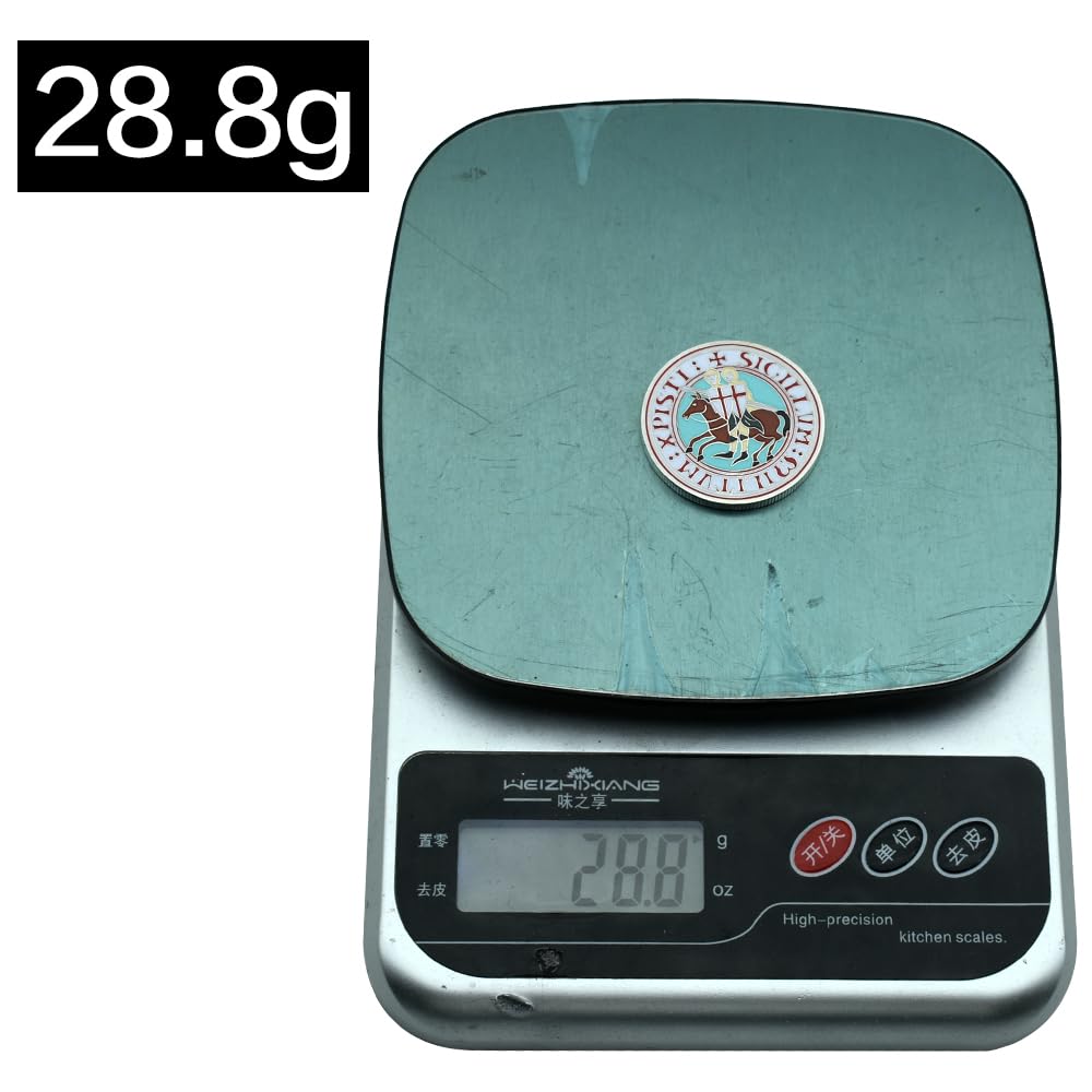 Knights Templar Challenge - Moneta commemorativa da collezione con medaglione in metallo