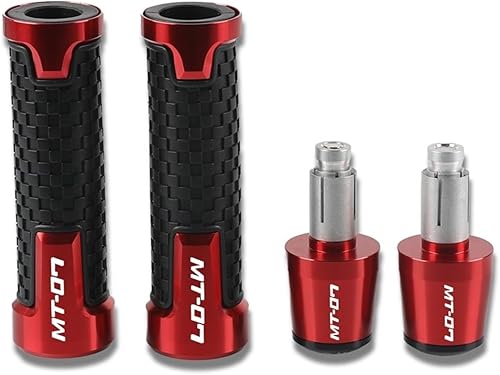 Motorcycle 22MM for Y&AMAHA MT07 MT 07 MT-07 Tracer GT 2019-2020 Motorcycle Accessories CNC Aluminum Handlebar Grips Handle Bar Cap End Plug (Color