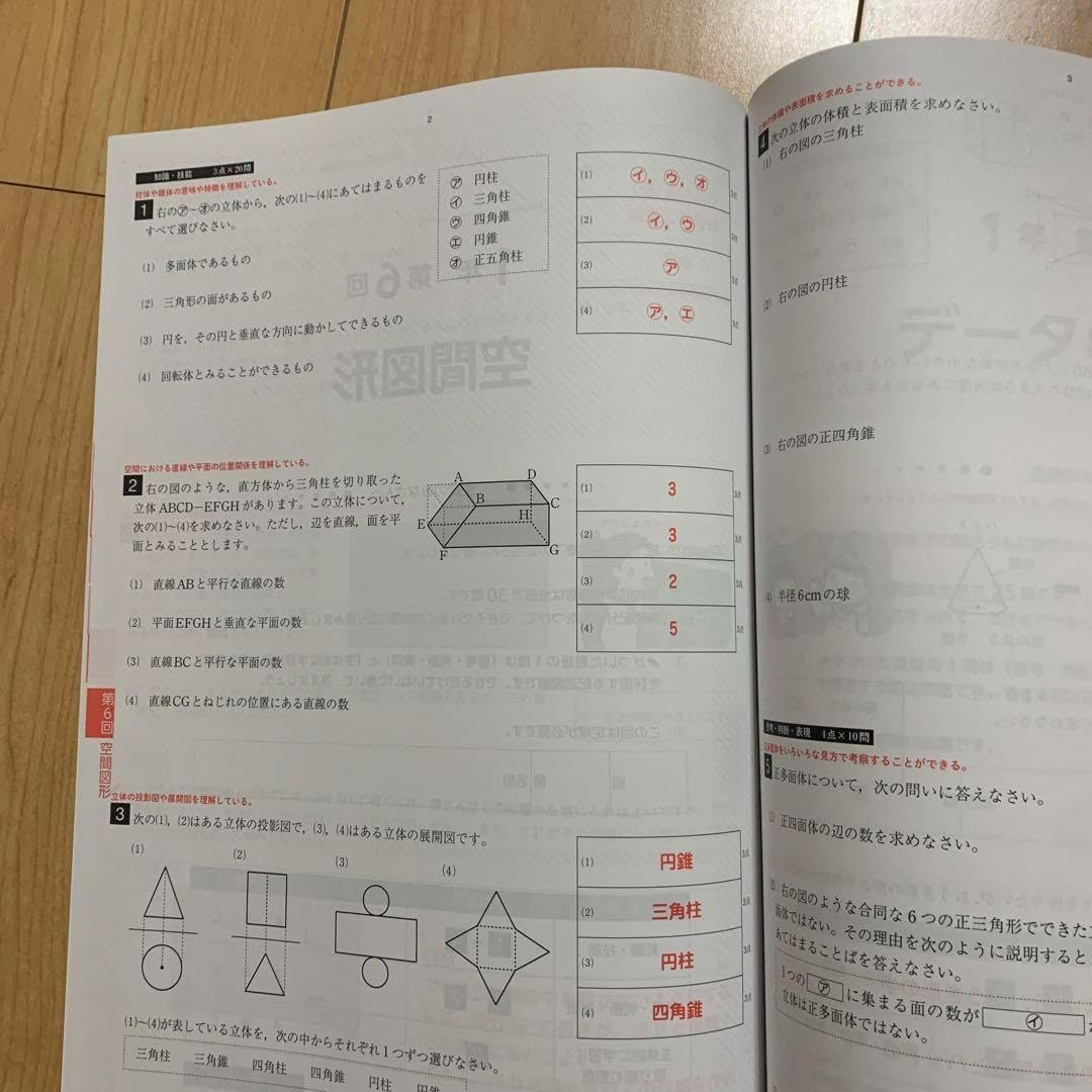 Amazon.co.jp: 中学 数学 単元別プリント観点別評価 2024年版 : 文房具