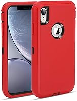 Vista 12 de MAXCURY Funda para iPhone XR, funda protectora de cuerpo completo resistente con absorción de golpes para iPhone 10R, parachoques de PC duro +
