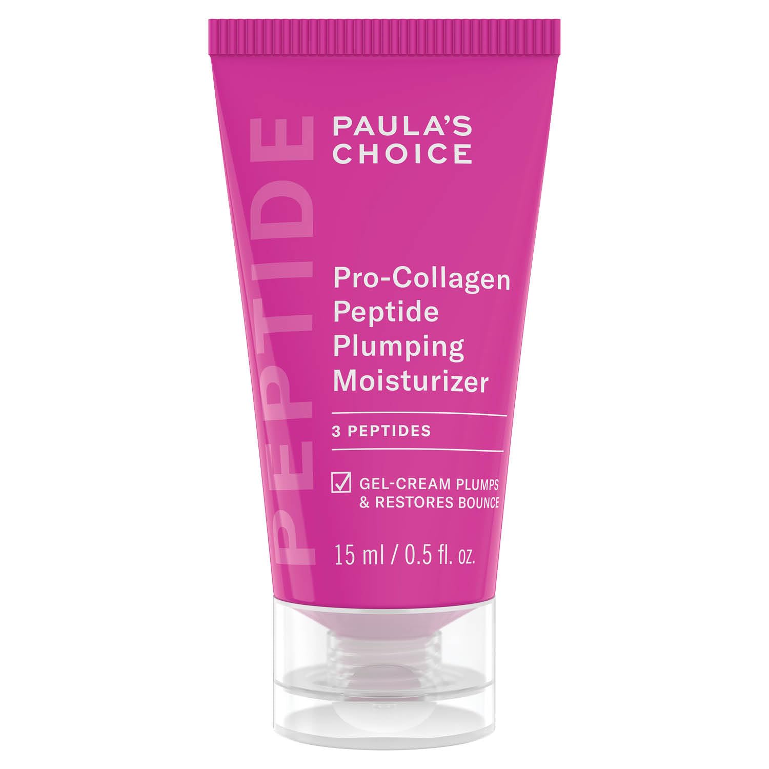 Paula’s Choice Pro-Collagen Peptide Plumping Moisturizer - Face Cream - Smooths & Hydrates - Visibly plumps & Improves Fine Lines - with Hexapeptide-5 - All Skin Types - 15 ml
