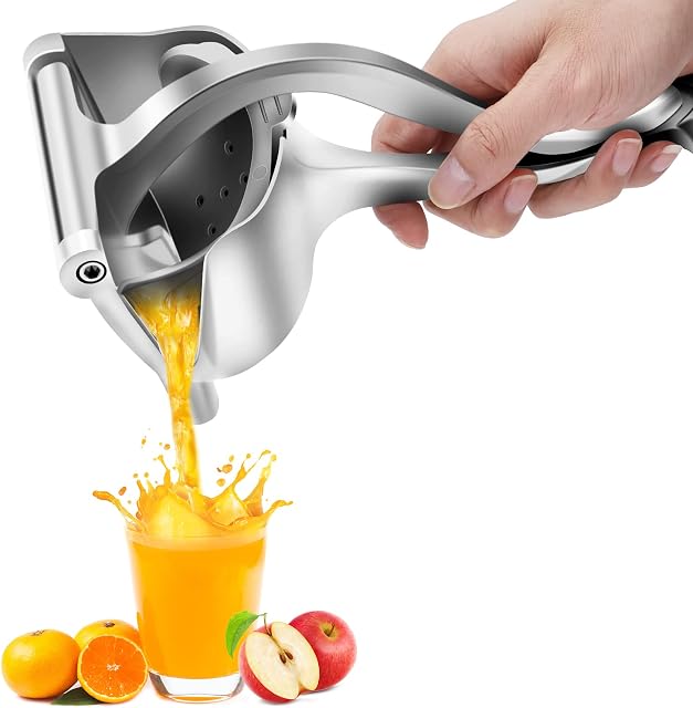 TopHGC Stainless Steel Manual Fruit Juicer Heavy Duty Alloy Lemon Press Squeezer Premium Quality Orange Simple Extractor Tool Hand Metal Household Machine