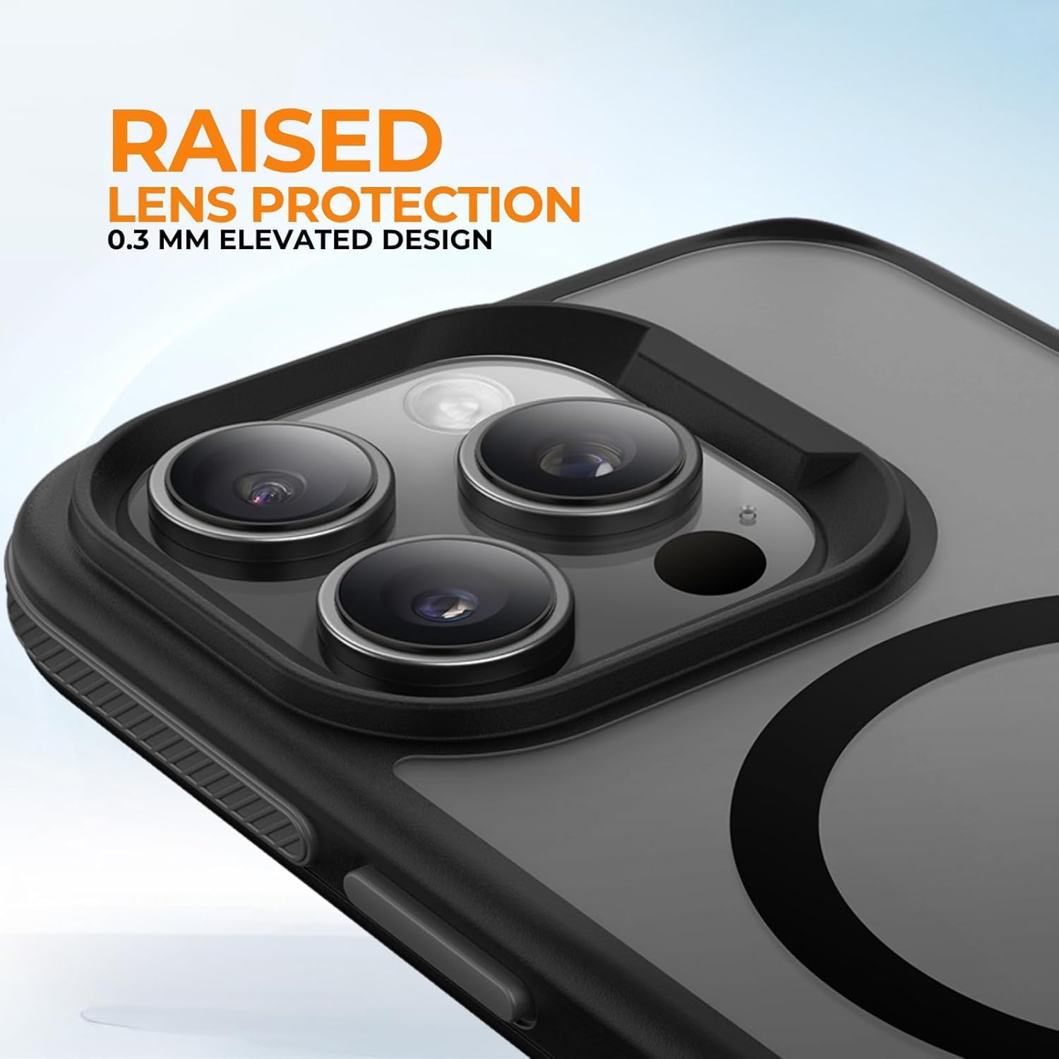 LOOXER® Armor Rugged Magnetic Case for iPhone 16 (6.1”) | Military-Grade Drop Protection, Shockproof Bumper with Side Grip | MagSafe Compatible +Tempered Glass Screen Protector Included(Black,16)