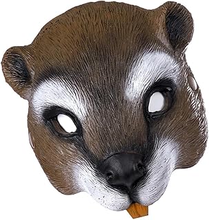 FOYTOKI Adereços De Formatura Máscara Cosplay Decoração De Halloween Festa Cara De Esquilo Máscara De Festa De Halloween Cosplay Máscara De Cosplay Animal Máscara Facial De Esquilo