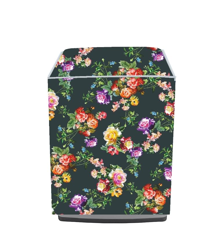 Image of Fully Automatic Top Load Washing Machine Cover Suitable For Samsung, Lg, Godrej, Whirlpool 6.5Kg, 7Kg, 7.5Kg, 8Kg, 9Kg, 10Kg, 11Kg ( 58Dx60Wx94H ), Waterproof Cover, Dark Green.