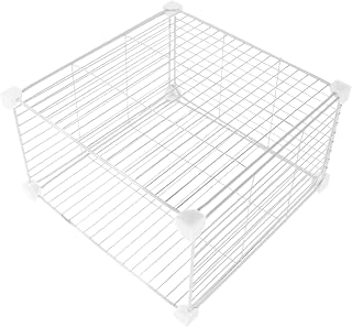 Metal Wire Freezer Organizer Baskets with Removable Dividers
