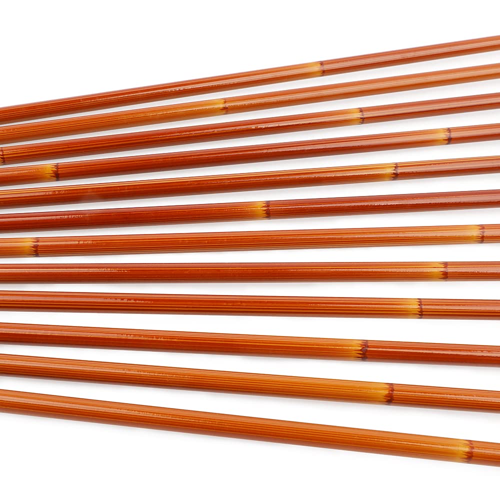wolfman 12 Flèches Carbone Hybride SP500, Fût avec Plumes de Dindon Naturelles de 4 Pouces – Contrôle Optimal pour Compétitions Intérieures et Extérieures