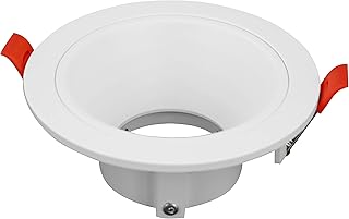 YIPANGUAN LED GU10 3.93inch Hole Round Front Card Recessed Anti-Glare Down Spotlight Frame GU5.3 MR16 Housing Non-Adjustable Fixture