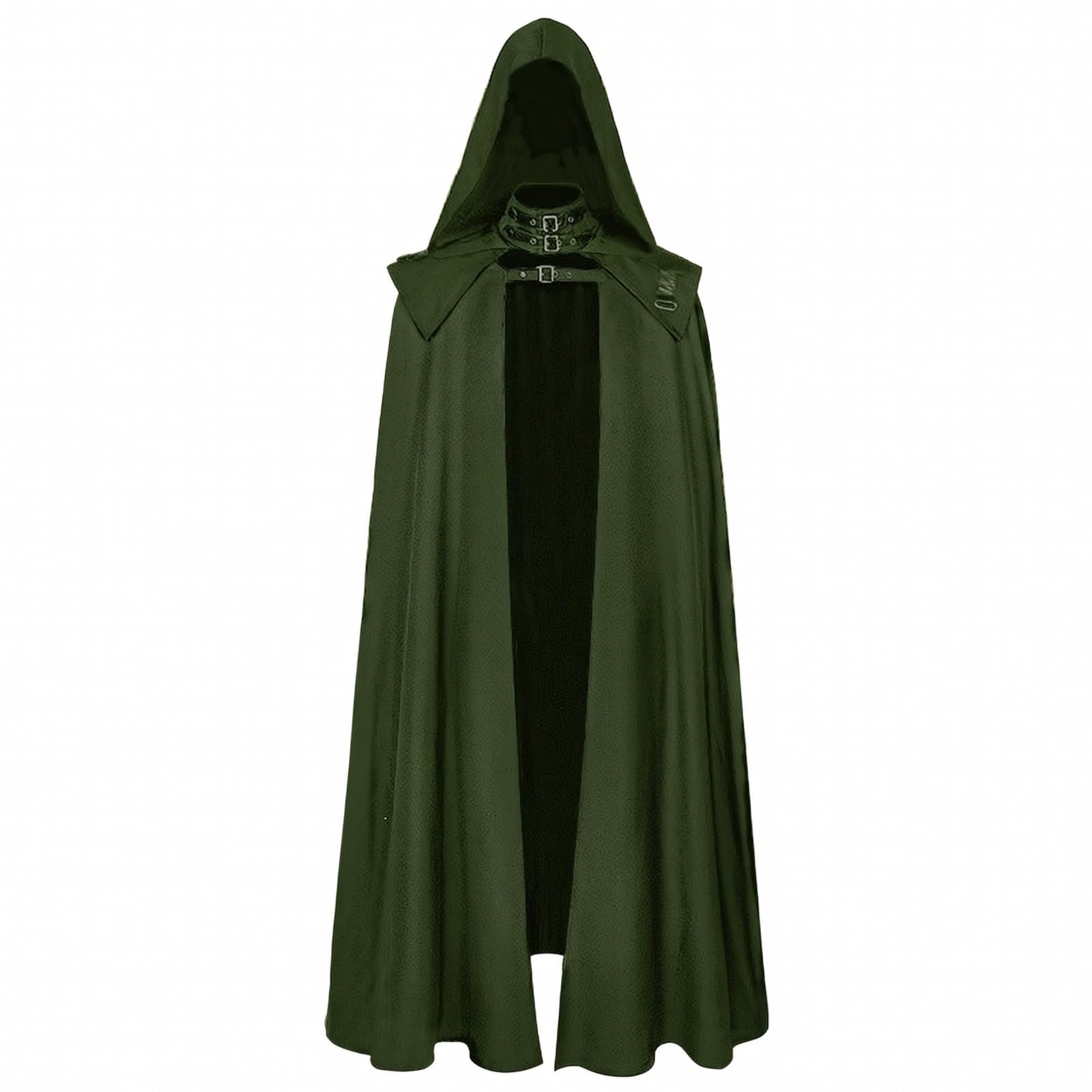 Capa Cosplay Gótico enigmática, Capa con Broche, para Festivales Góticos, Cosplayers, Verde, S