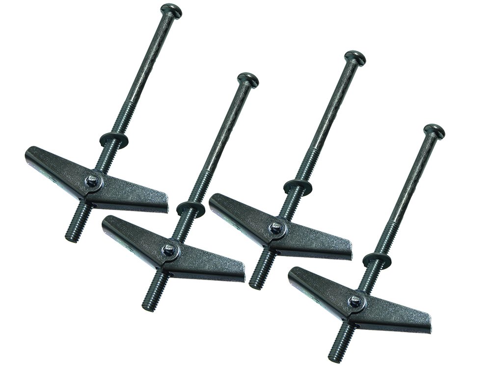 100 X Spring Toggle Hollow Cavity Gravity Wall Fixing 50Mm 5Mm 90Mm