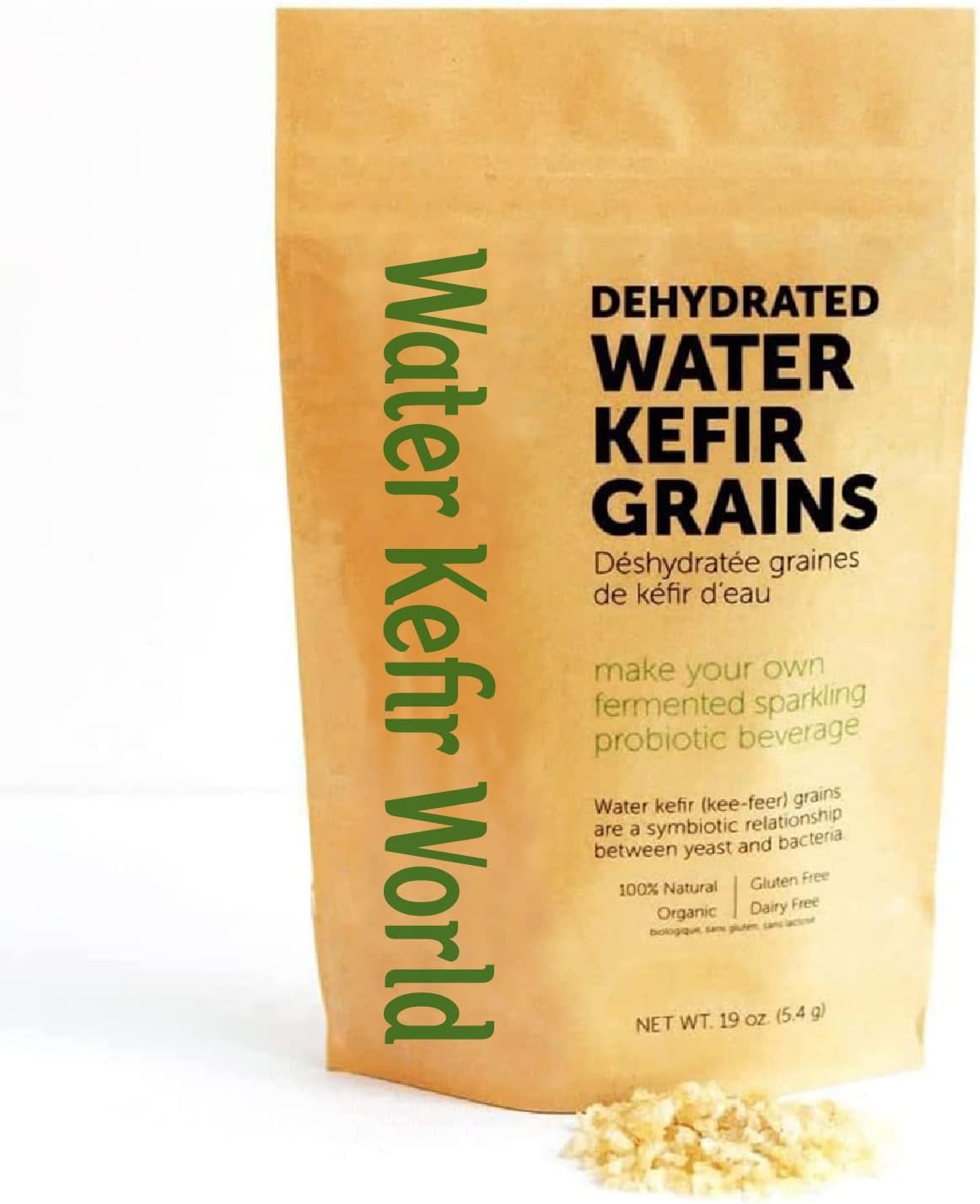 Organic Heirloom Starter Unlimited Usage Dehydrated Water Kefir Grains