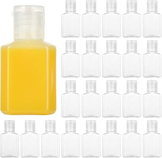 100PCS 1oz Travel Bottles with Caps Mini Small Plastic Travel Shampoo Bottles Empty Bottles, Refillable Cosmetic Containers with Flip Cap Clear Portable Small Bottles for Liquid, Lotions, Toner, Body Soap