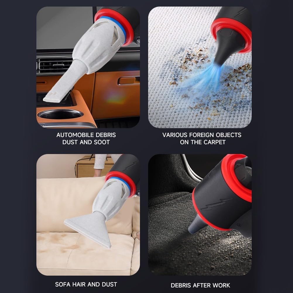 Soplador de polvo eléctrico 28000Pa con motor sin escobillas (conjunto