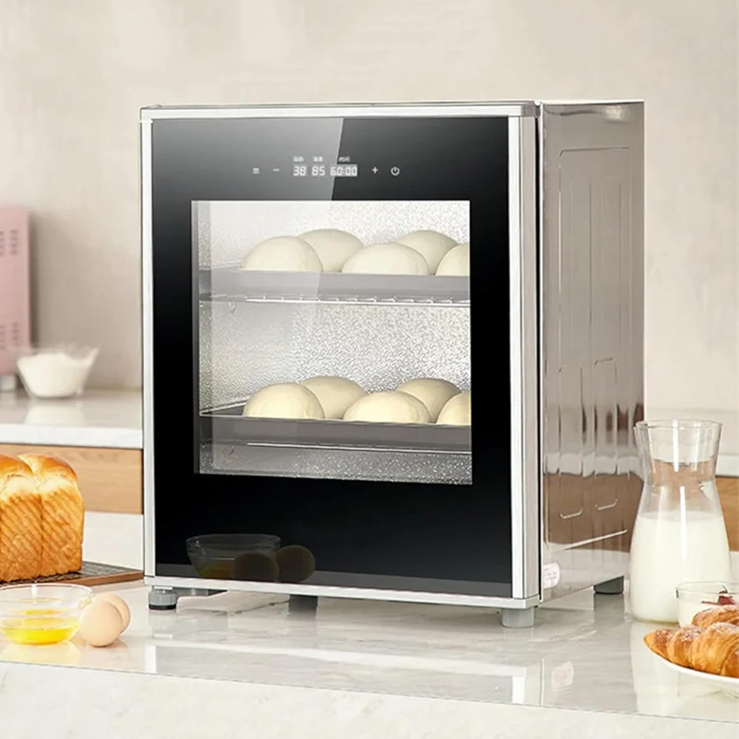 40 Litri di Pasta elettrica, Macchina per Il Pane per Yogurt da Cucina, con umidità e Controllo della Temperatura, Famiglia ad Alta efficienza, per preparare Pane, Yogurt, Vino di Riso, natt