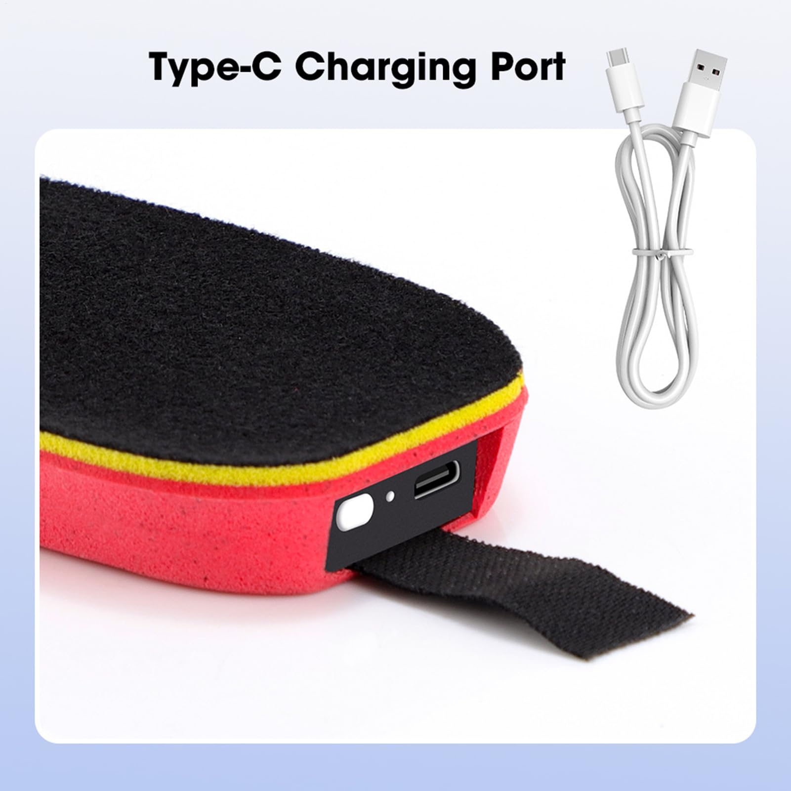 Plantillas Calefactables para Zapatos 3 Niveles de Temperatura 3000mAh