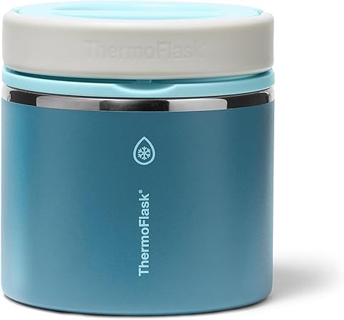 ThermoFlask Insulated Food Jar with Leakproof Lid (20 oz, Ocean