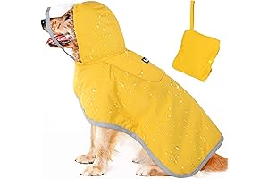 Lukovee Adjustable Dog Raincoat: Waterproof Protection for Your Furry Friend