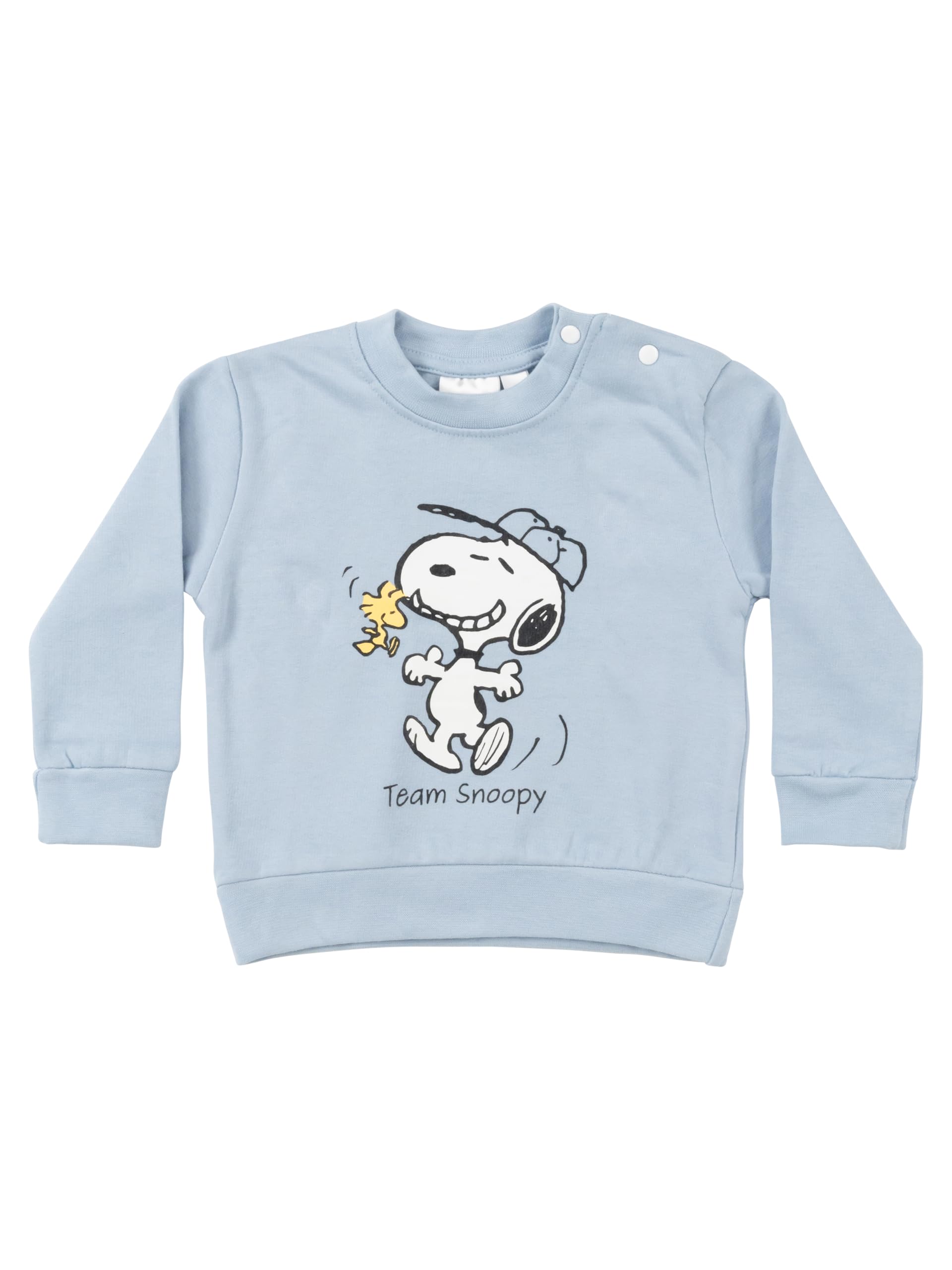 United Labels The Peanuts Boy's Snoopy Baby Sweatshirt - Pullover Baby Clothes Top Long Sleeve Light Blue, Light Blue, 86-92