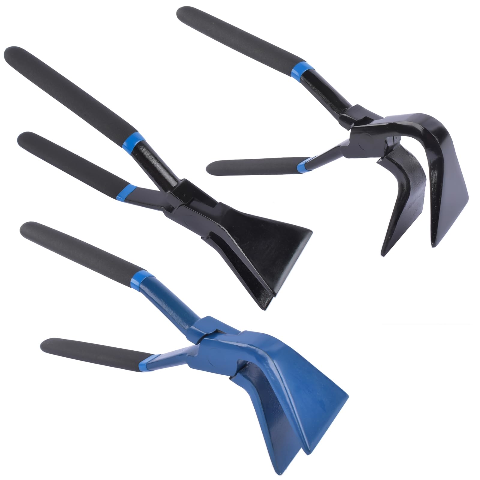 3 Pezzi Pinza piegatrice pinze per piegare le lamiere 0°, 45° e 90°, lunghezza circa 300 mm per tetto idraulico (Blu e Nero)