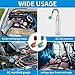 Tigbear R1234yf Quick Couplers Kit, R1234YF to R134A Quick Coupler Adapter, High/Low Side Quick Coupler R1234YF AC Charging Hose Adapter Fitting Connector for Car Conditioner AC Charging (90° Adapter)