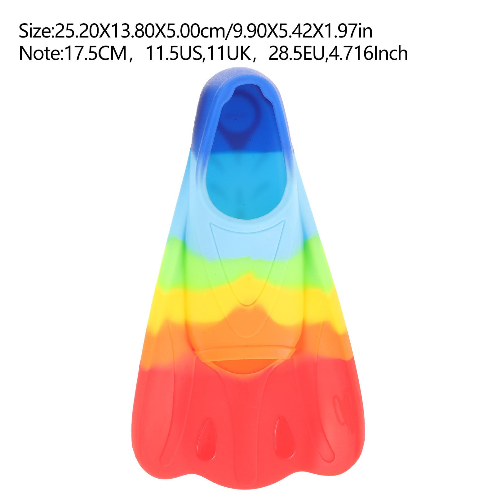 Toyvian Palmes de Natation en Silicone Légère et Flexible Confortables et Sûres Modèle Xxs27-29 pour Garçon et Filles Débutants pour l'enseignement Plongée