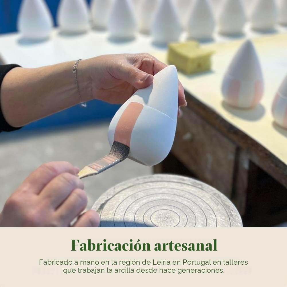 Pepin Mini Oyas - Juego de 3 macetas de terracota de 12 cl, riego automático, color naranja