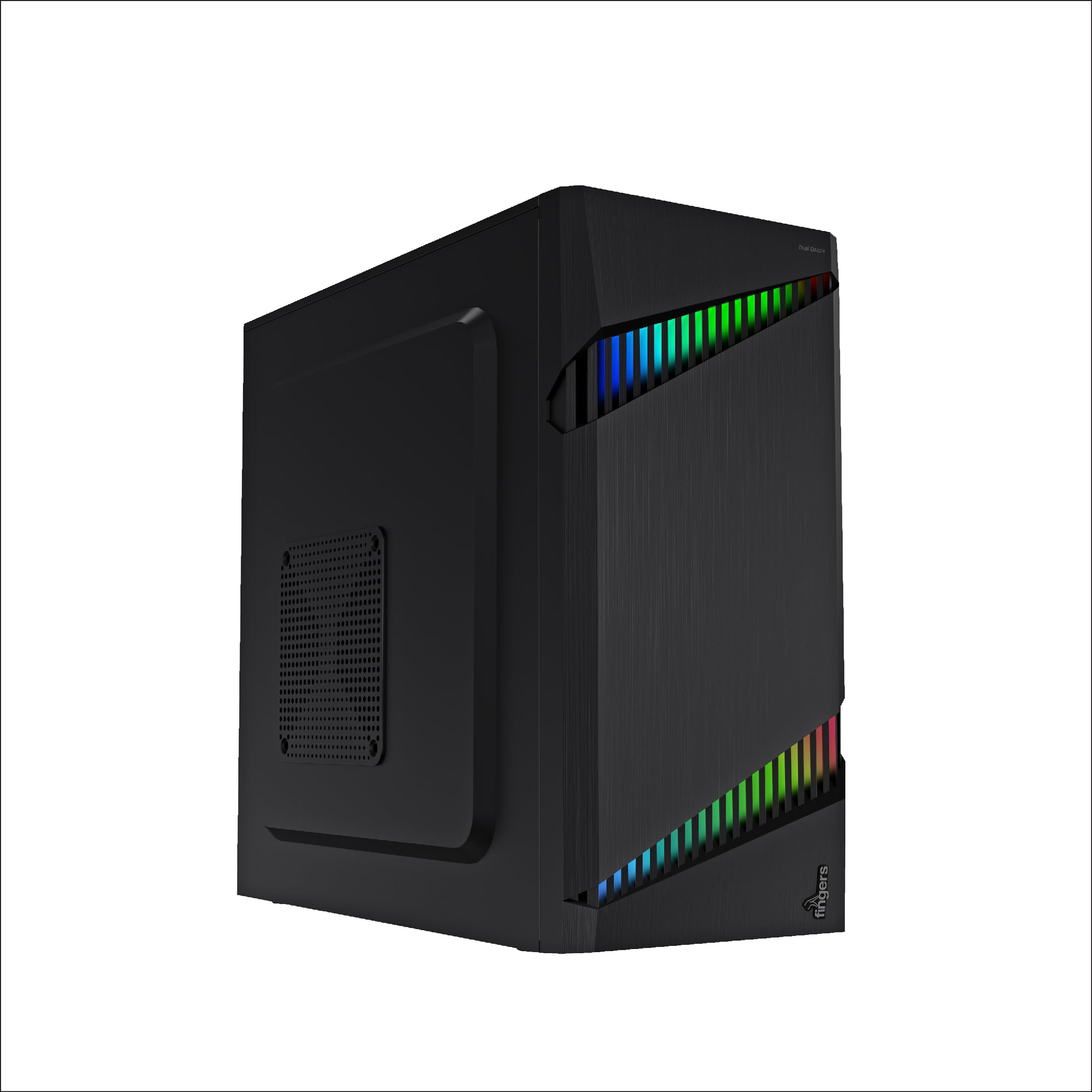 See full amazon price history chart for FINGERS Dual-Dazzle Micro ATX PC Cabinet (Dual ARGB LED Stripes with 7 Breathing Colours & 9 pre-Set Modes, Bundled with High-Performance SMPS FINGERS Dual-Dazzle Micro ATX PC Cabinet (Dual ARGB LED Stripes with 7 Breathing Colours & 9 pre-Set Modes, Bundled with High-Performance SMPS (B0CYPY5BL9) Amazon Price History, Amazon Price Tracker