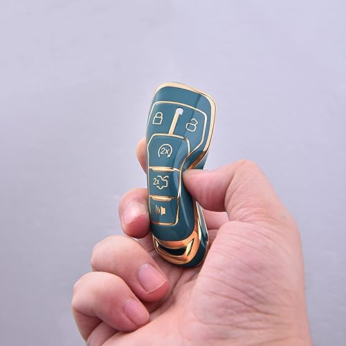 Miniatura 3 de ELOHEI Funda para llavero de automóvil de TPU suave para Ford, compatible con Ford F150 Explorer 2013-2016 Ford Fusion 2015-2017 Ford Mustang Edge