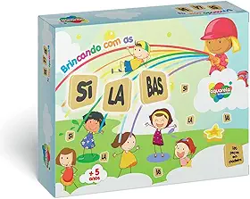 Brincando Com as Sílabas, Aquarela Brinquedos, 130 Peças
