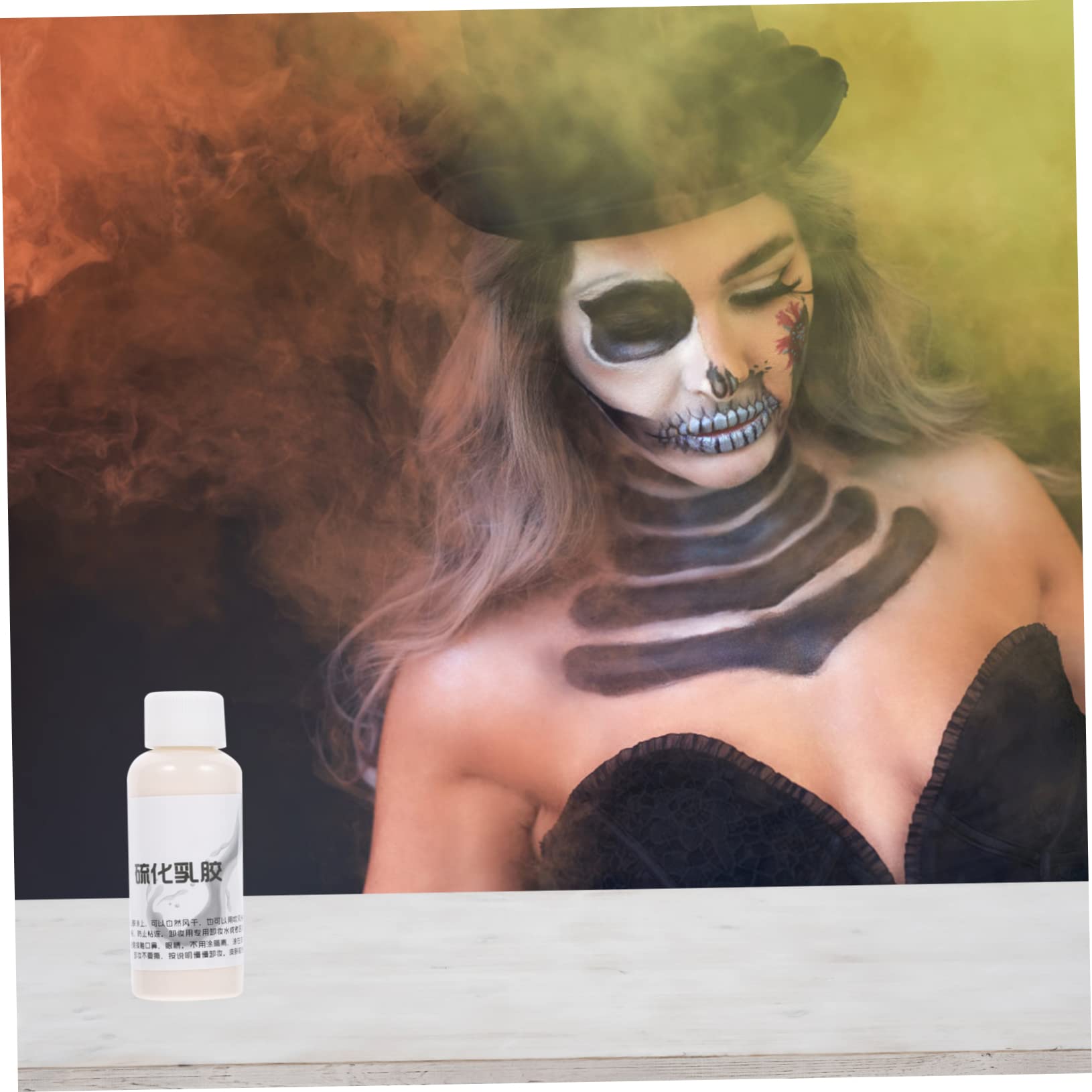 FOMIYES 4 Piezas 1 Maquillaje Líquido Vulcanizado Antiarrugas para Halloween para Actuaciones De Cosplay Y Drama