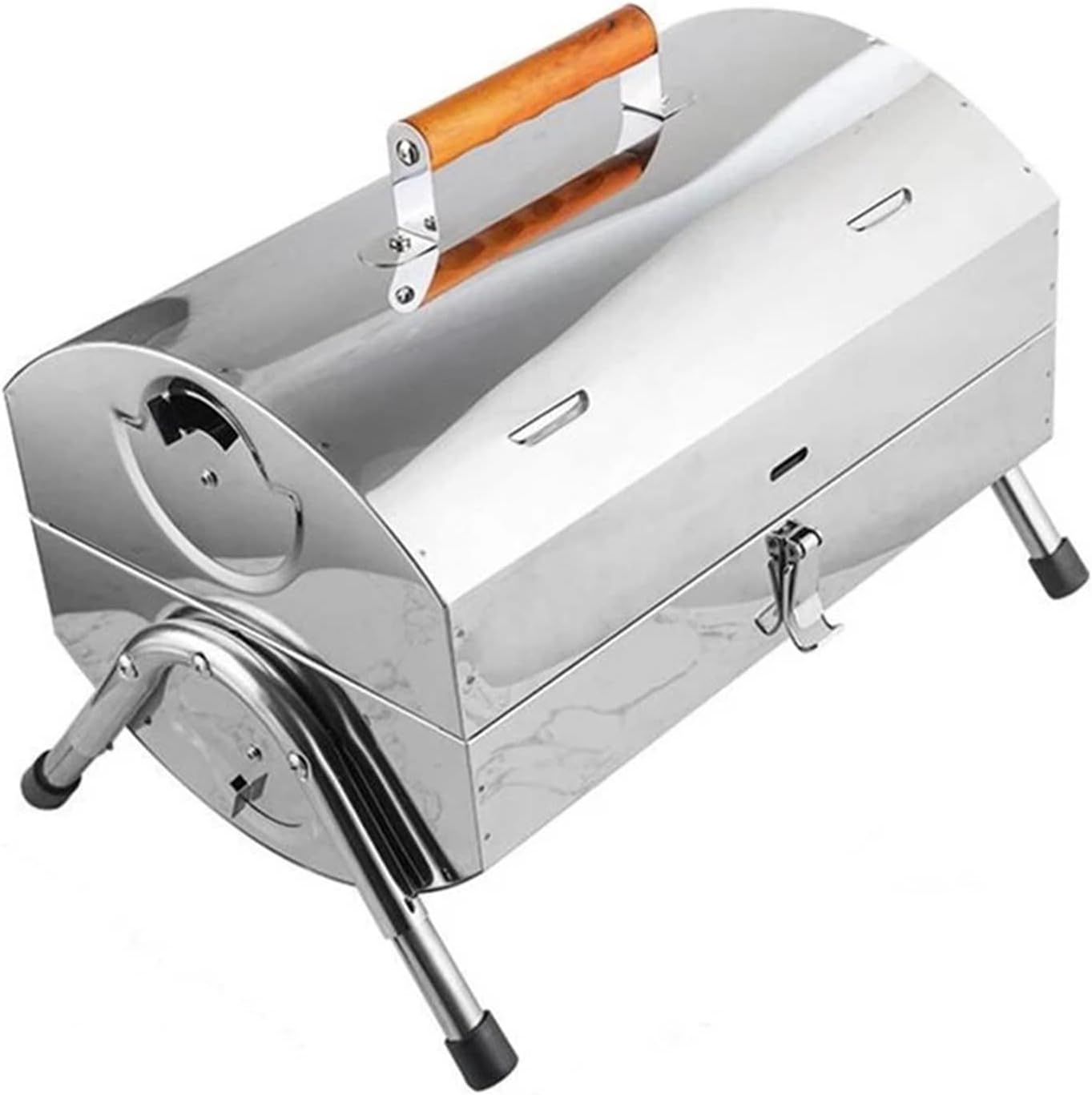 Amazon シングルバーナー キャンプ コンロ ガスバーナー コンパクト バーナー ポータブルフォールディング バッベーグリルチャコールハンディグリル屋外キャンプステンレススチール製