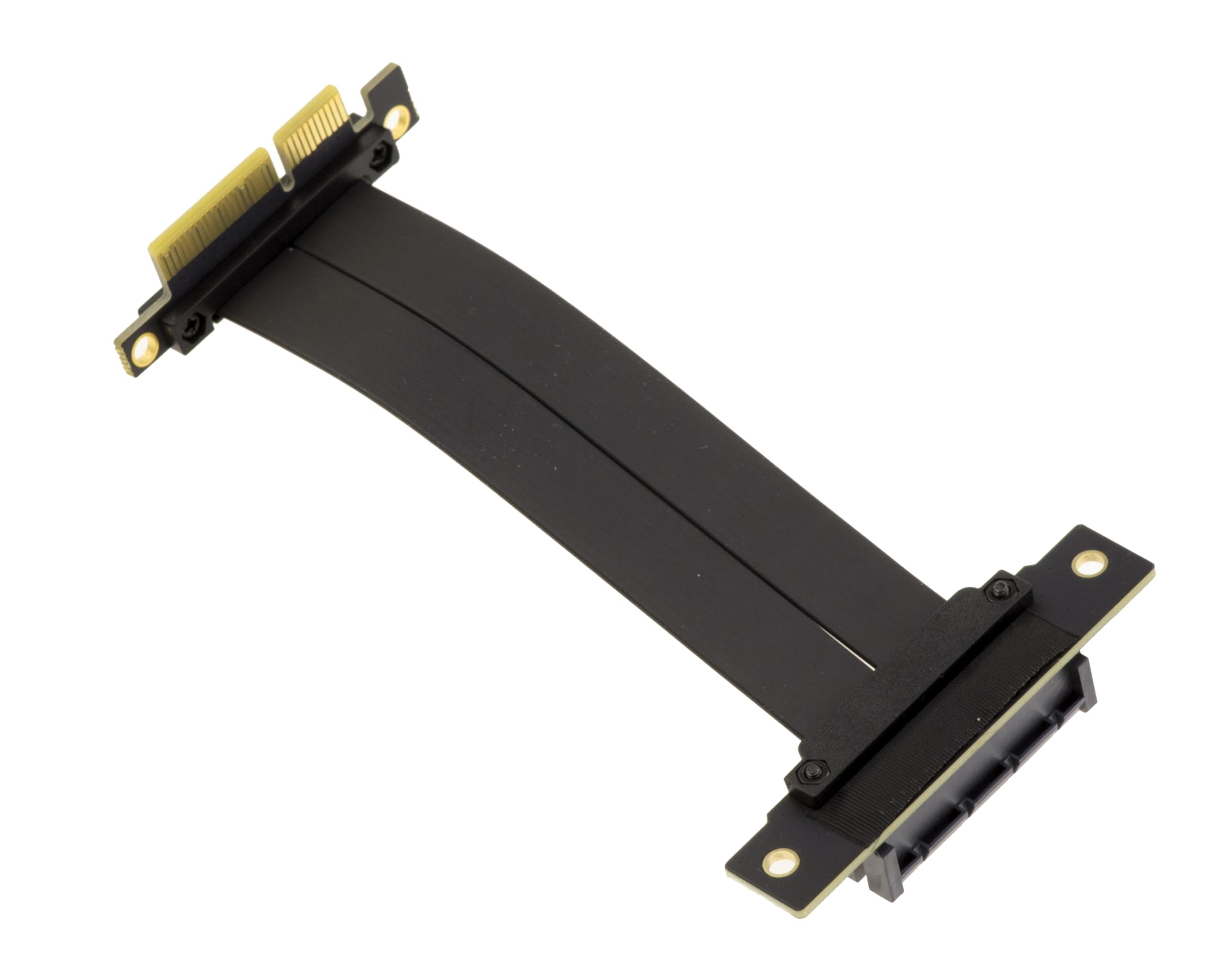 KALEA-INFORMATIQUE Cavo a nastro di espansione PCI Express Gen 4.0, una porta PCIe x4 maschio a una porta femmina, con larghezza di banda di 64 GT/s