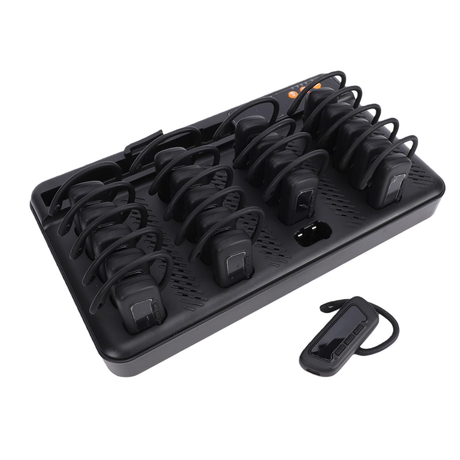 Qcwwy Conjunto de de Guía Turística Inalámbrico, Transmisor Digital Profesional, Auriculares para Guía Escolar de Planta, Adecuados para Visitas Guiadas a Museos de Fábrica, Viajes (Enchufe de la UE)