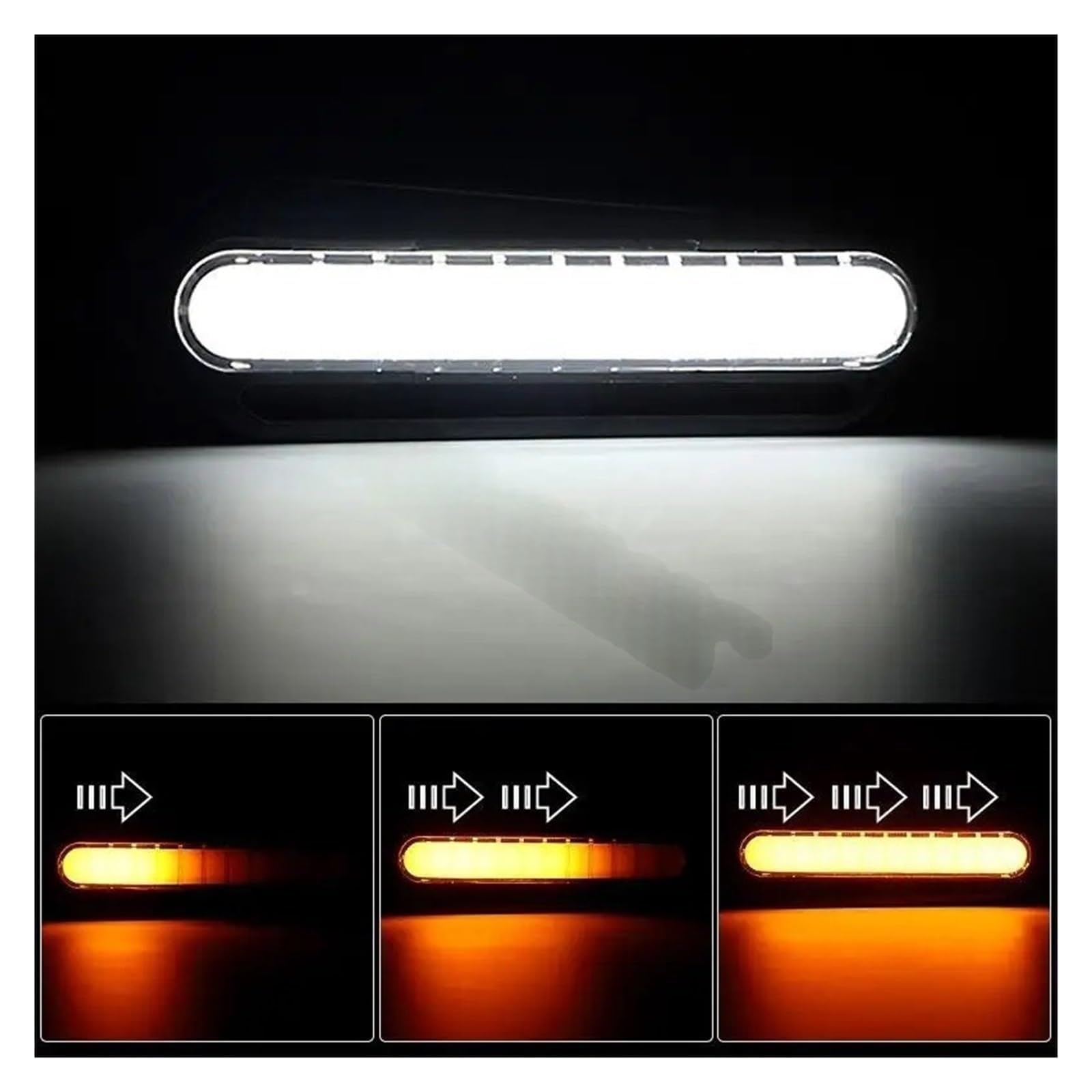 Fanale posteriore per moto Indicatore LED 10mm Moto Luci Per Ambra Anteriore Posteriore Lampeggiatore Fanale Posteriore Fanale Posteriore Bianco DRL Lampeggiatore Rosso