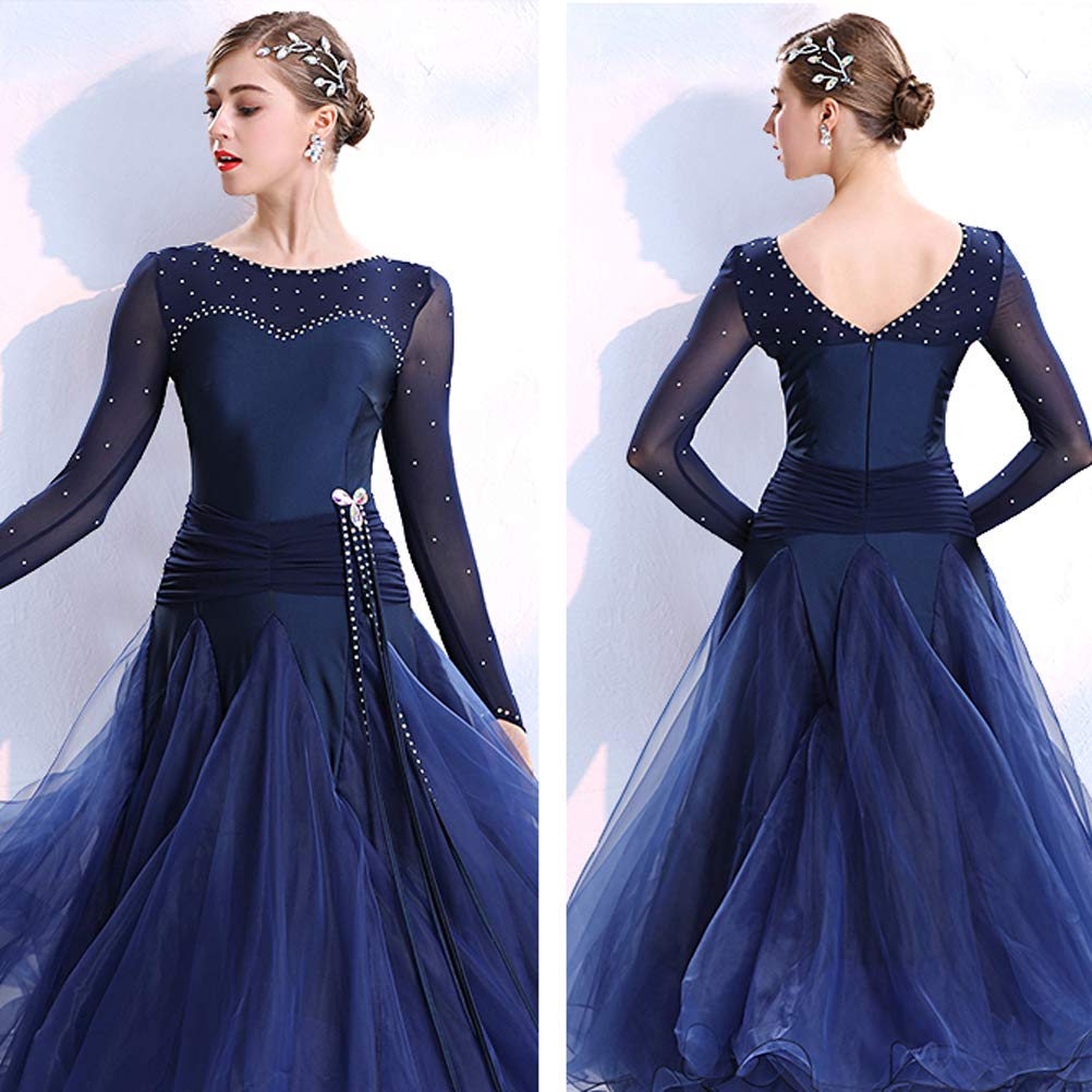 Tanzkleider Damen Standard Tango Gesellschaftstanz Kleider Für Das Walzer Modern Practice Dance Kleid Elegantes Bankett Performance Kostüm