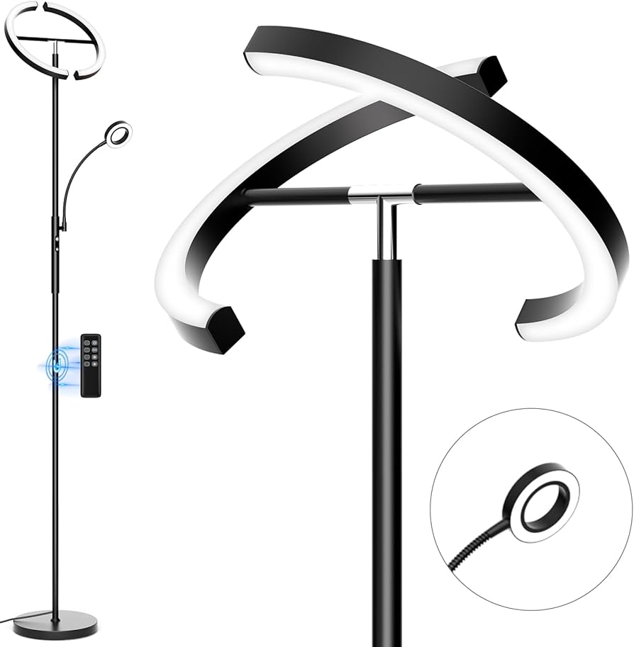 SIBRILLE LED Floor Lamp for Living Room - Modern Standing Lamp