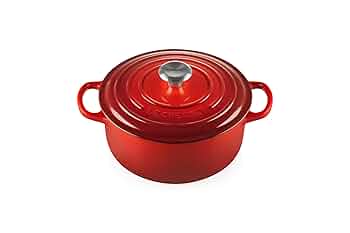 ⭐️美品⭐️LE CREUSETル・クルーゼシグニチャーココットロンド20cmレッド Amazon｜【Le Creuset】 シグニチャー ココット・ロンド 20cm