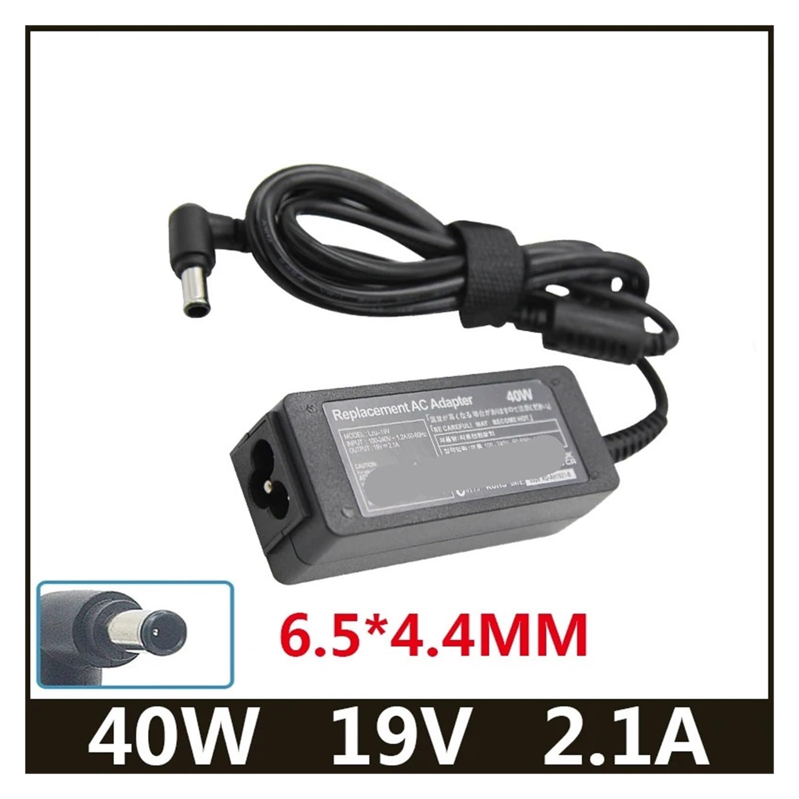Chargeur Adaptateur 19V 2.1A 6.5 * 4.4MM