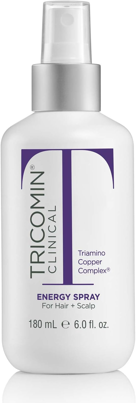 NEOVA Tricomin Energy Spray - Leave-in conditioning spray with Triamino Copper Complex delivers essential, wellness nutrients. Hair appears thicker and healthier. Safe for color-treated hair.