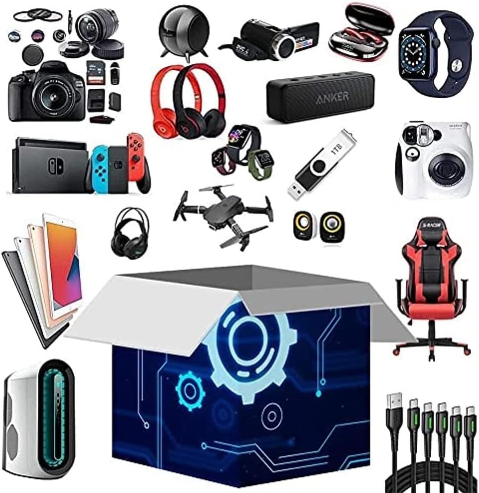 Private home textiles Easter Storage Box -an Electronic Product Package Full of Surprises is exciting to Open The Box :Surprise Suits Gifts for Your Family and Friends,Exciting Adventure Random Boxes