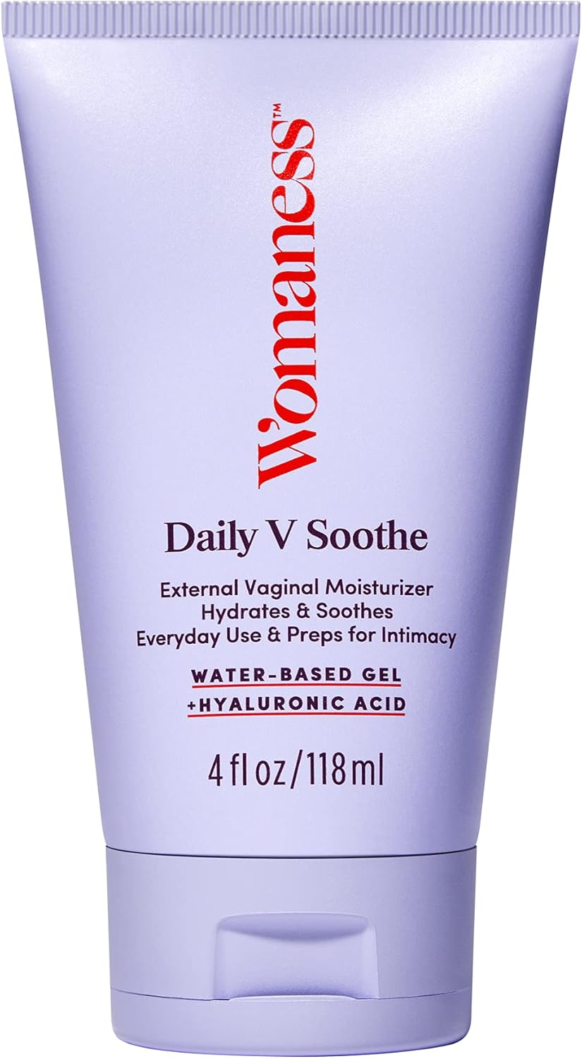 Womaness Daily V Soothe Vaginal Gel - Water Based External Vaginal Moisturizer - Feminine Care & Hygiene Products to Tackle Everyday Vaginal Dryness, Prep for Intimacy - Fragrance-Free (4 oz / 118ml) : Health & Household