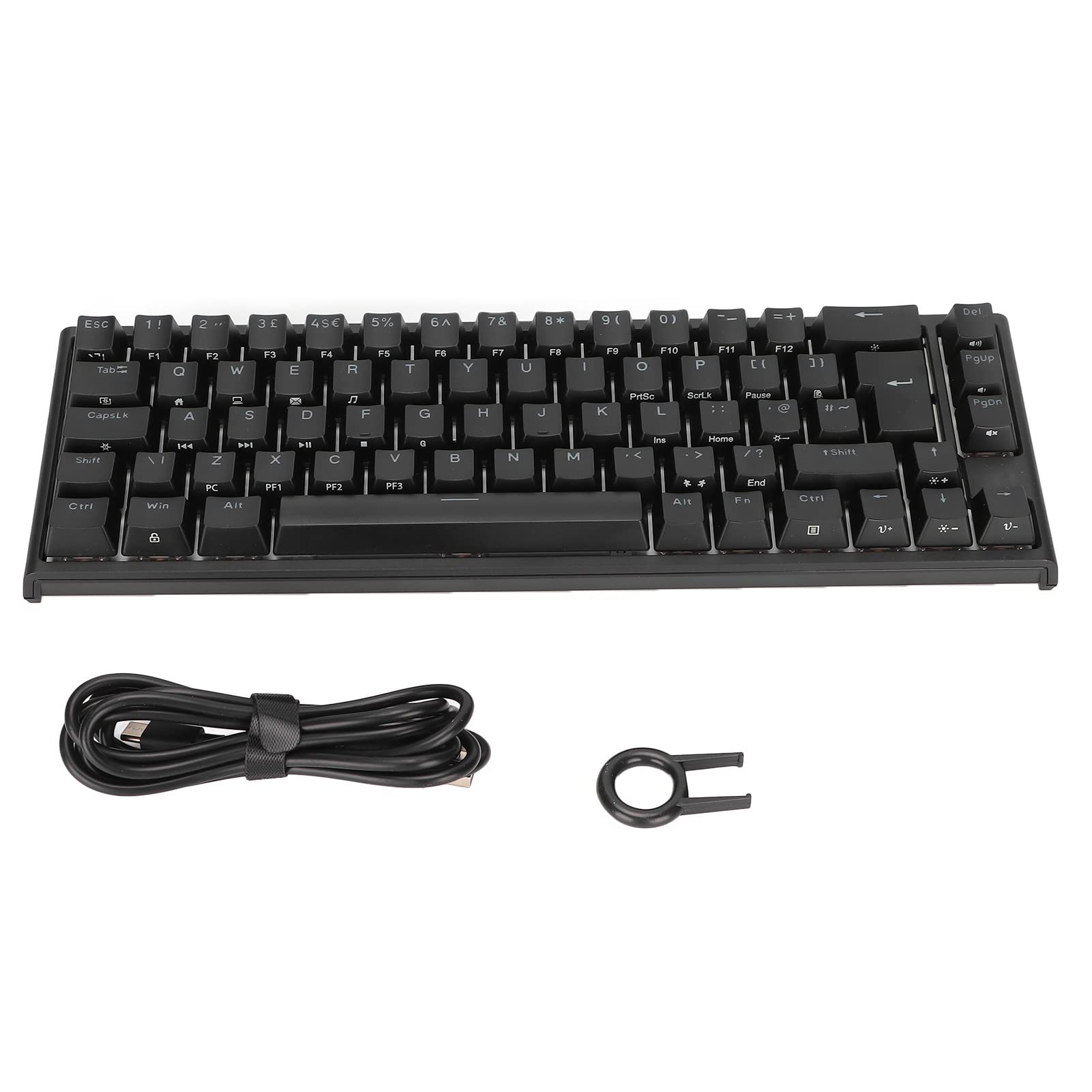Aramox 68 Klawisze Klawiatura Mechaniczna, RGB Podświetlenie Niebieskie